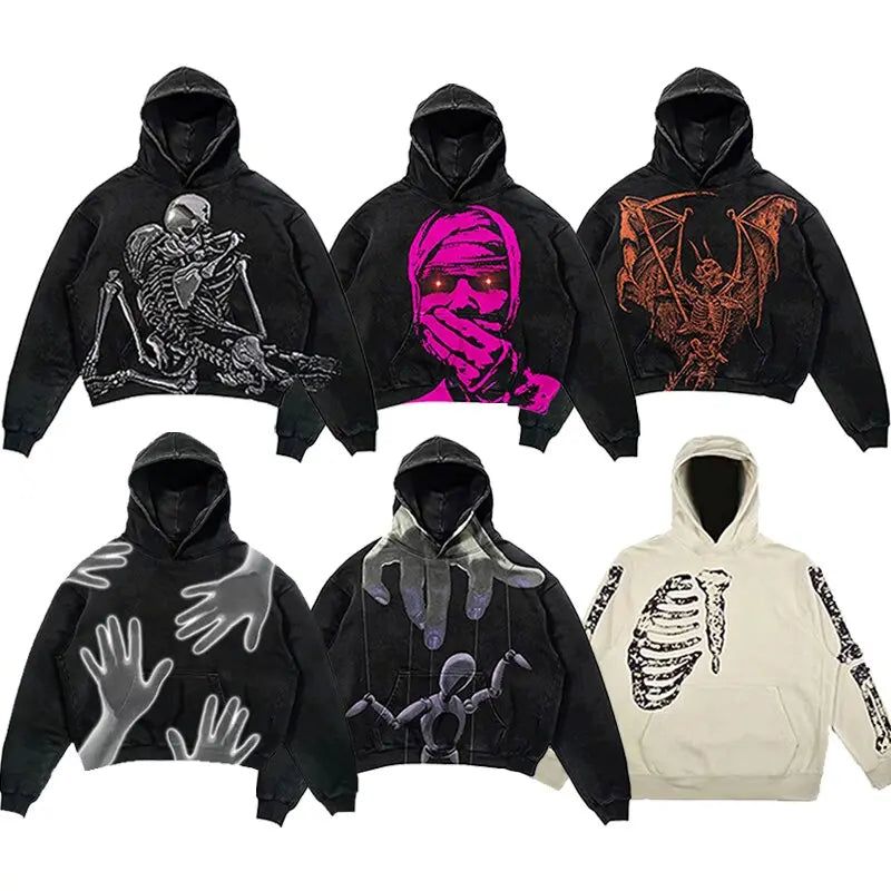 Oversized  Graphic Hoodies - Image #1