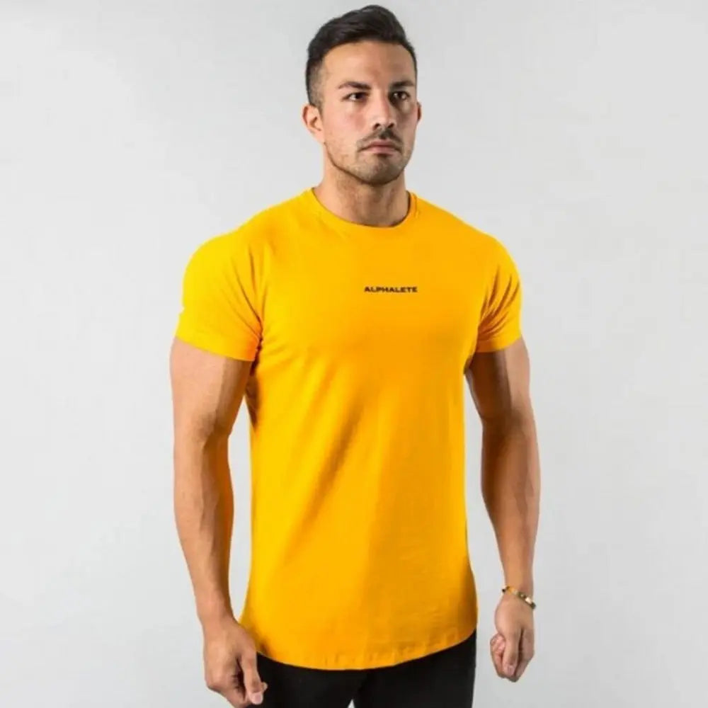 Men Fitted Gym T-Shirt - Wamarzon