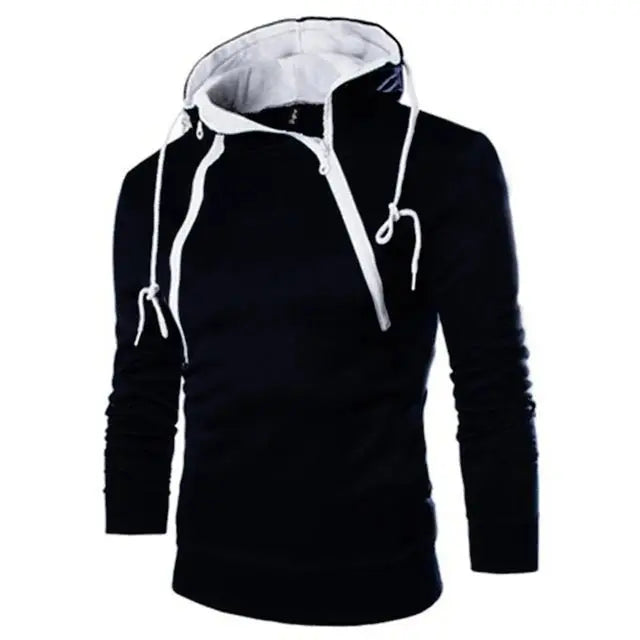 Men's High Neck Hooded Pullovers - Wamarzon