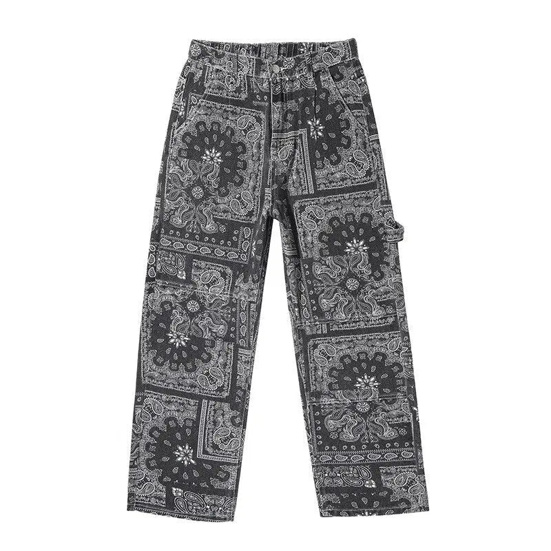 Printed Men's Loose Pants - Wamarzon