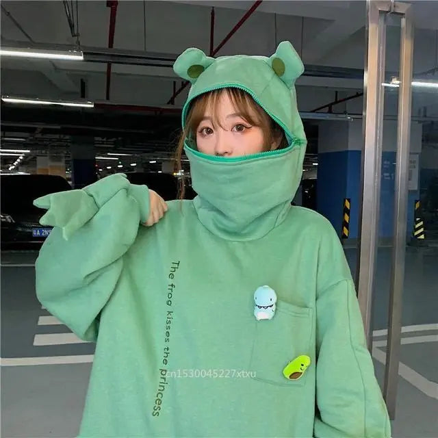 Unisex Frog Zipper Hoodie - Wamarzon