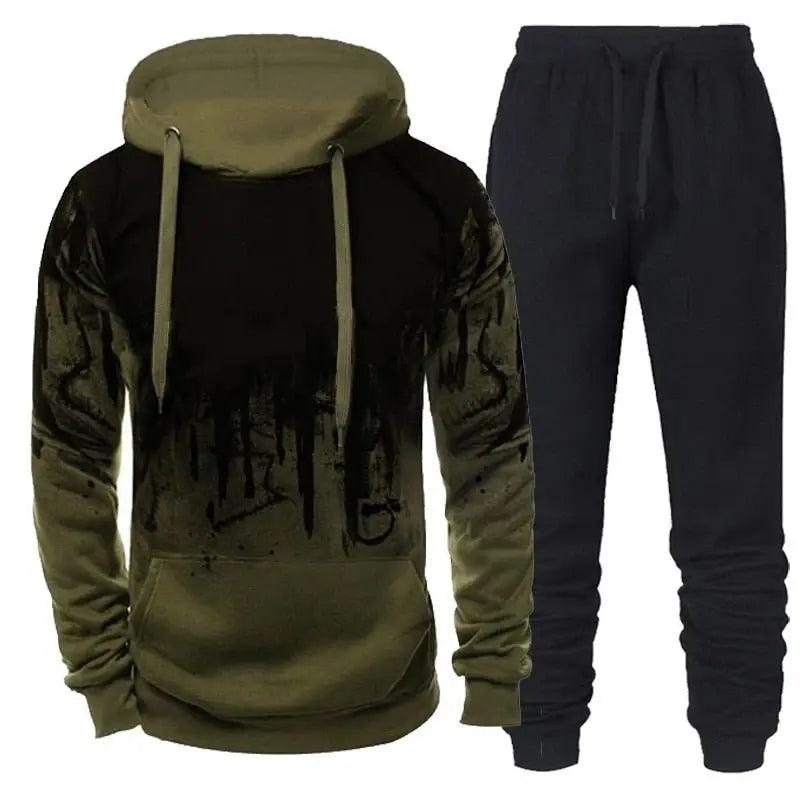 Tracksuit Hoodie and Pants Set - Wamarzon