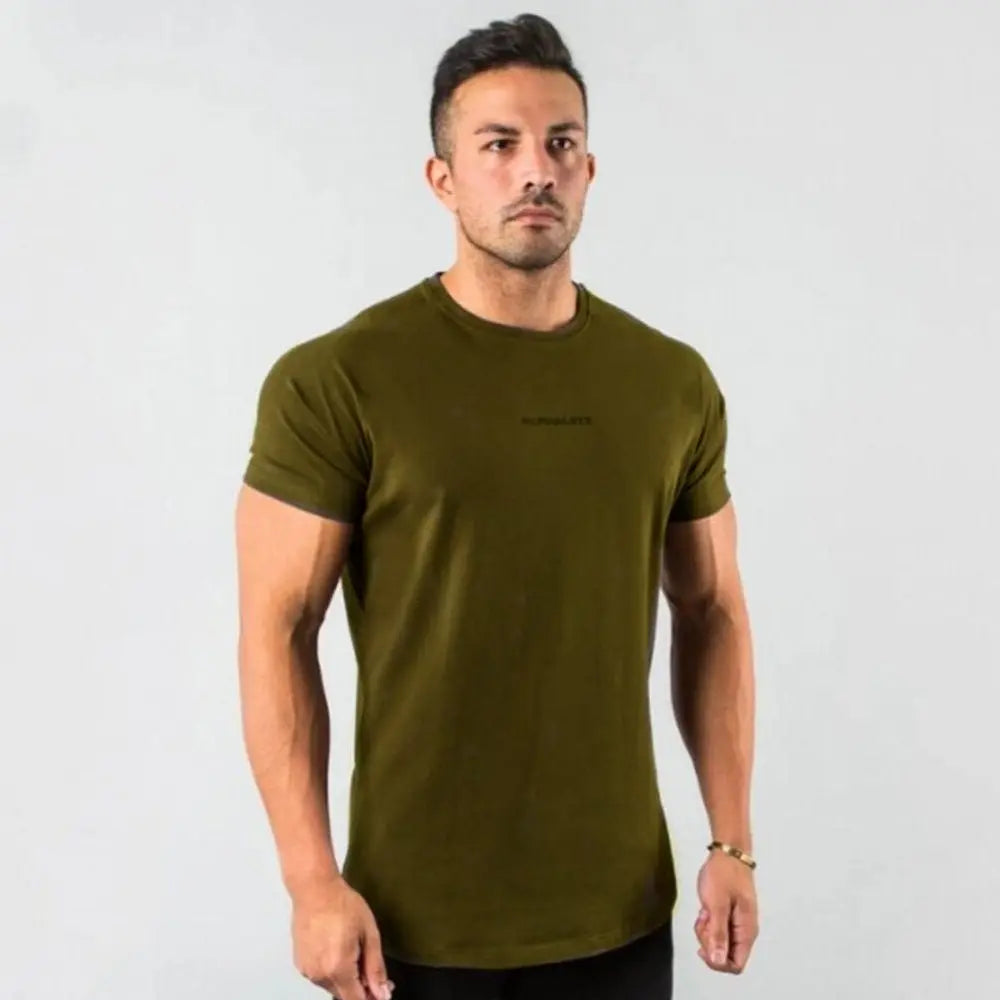 Men Fitted Gym T-Shirt - Wamarzon