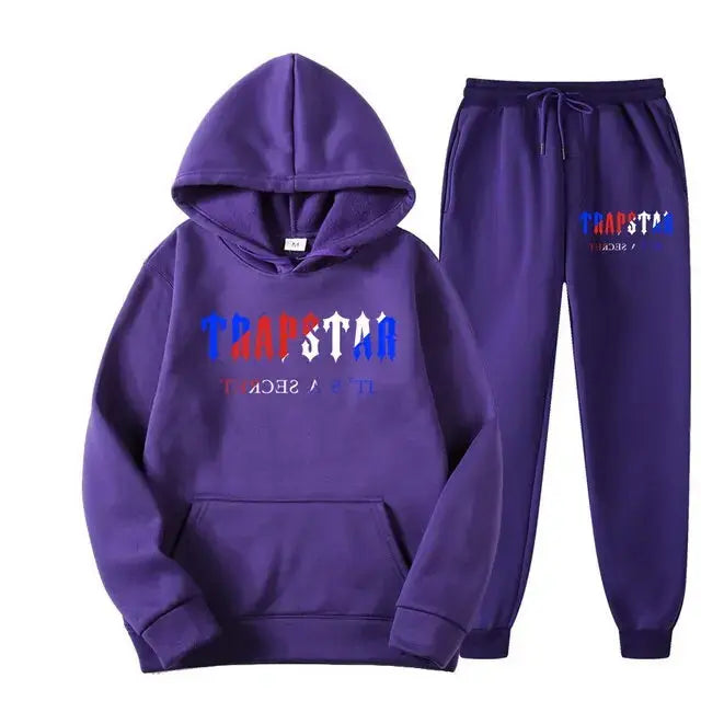 Men's Cotton Hoodie and Sweatpants Set - Image #79