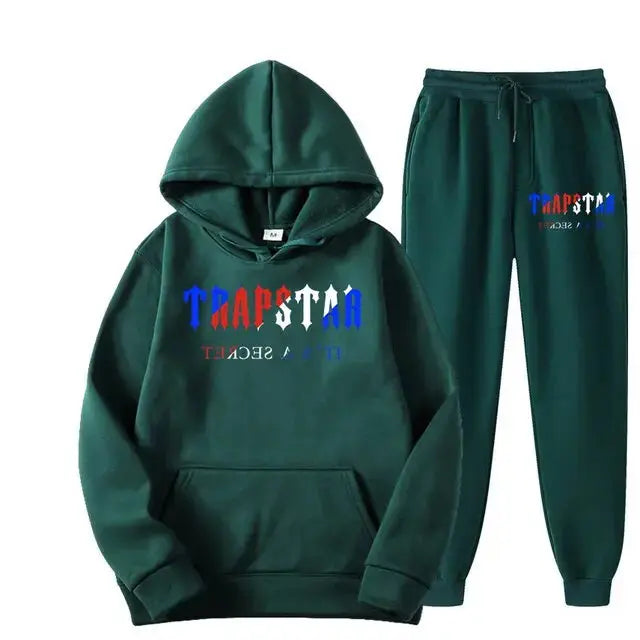 Men's Cotton Hoodie and Sweatpants Set - Image #78