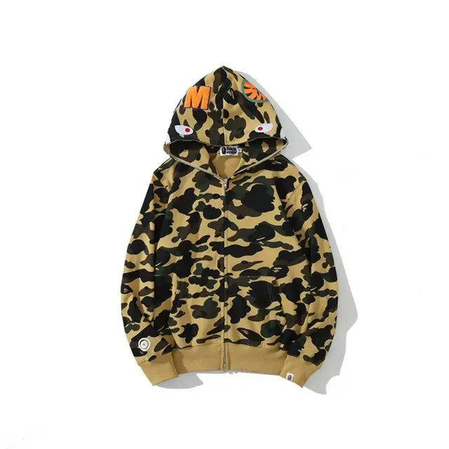 Camouflage Shark Sweatshirt - Wamarzon