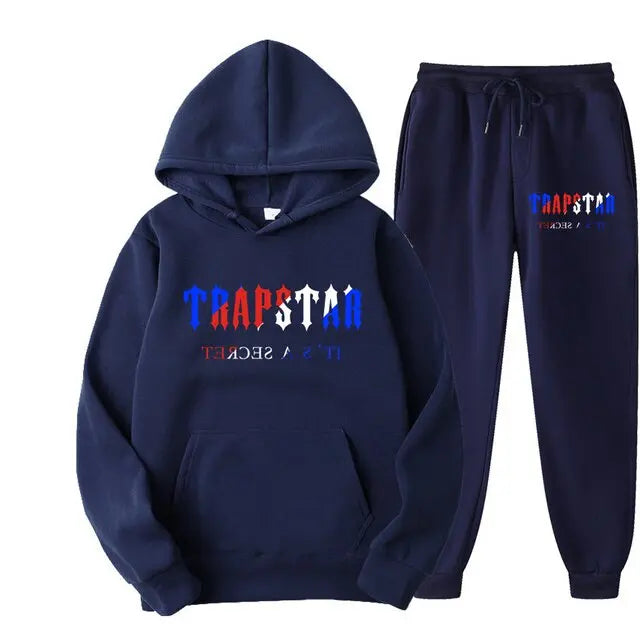 Men's Cotton Hoodie and Sweatpants Set - Image #123