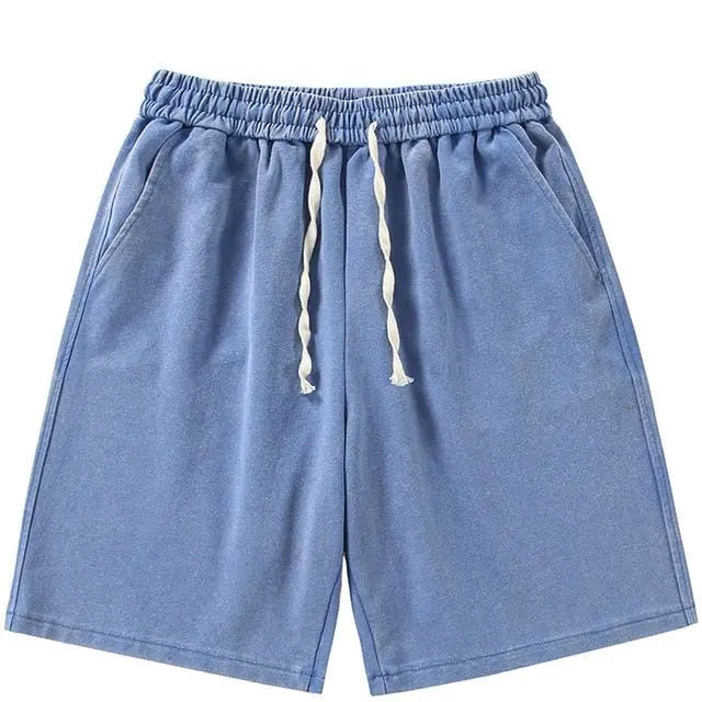 Summer Distressed Cotton Sweatshorts - Wamarzon