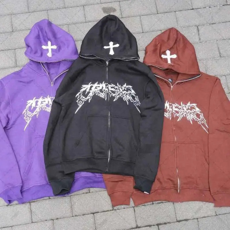 Cross Letter Hooded - Wamarzon