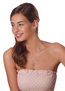 925 Sterling Silver Hamsa Necklace Handcrafted Fleur de Lis Pendant - Wamarzon