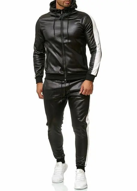 Sweat Suit Hooded Jacket Pants Set - Image #13