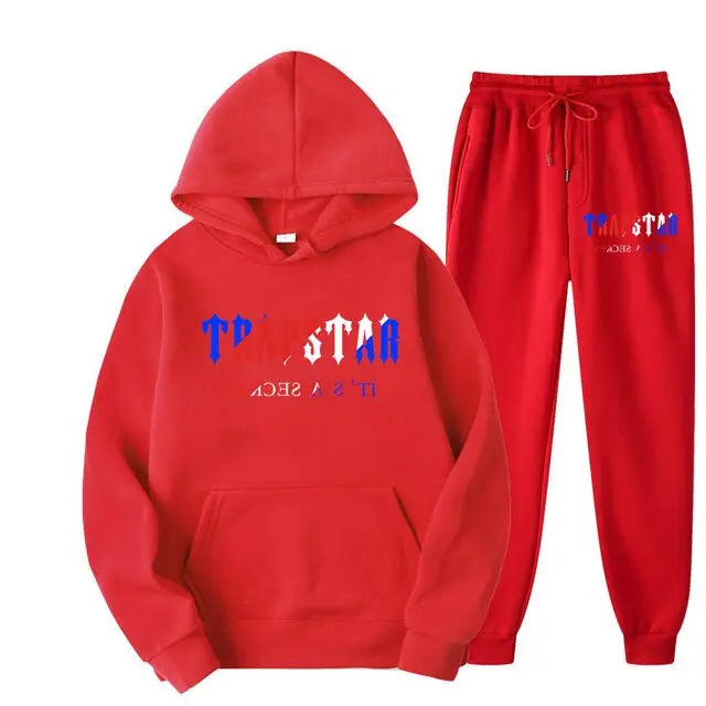 Men's Cotton Hoodie and Sweatpants Set - Image #103