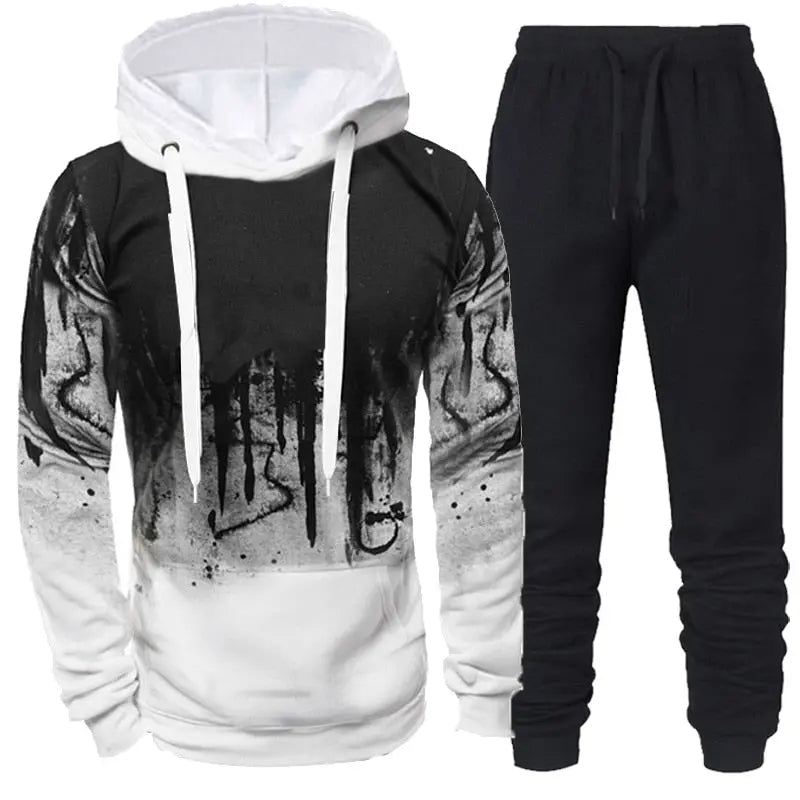 Tracksuit Hoodie and Pants Set - Wamarzon