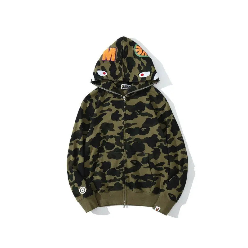 Camouflage Shark Sweatshirt - Wamarzon