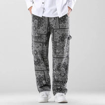 Printed Men's Loose Pants - Wamarzon