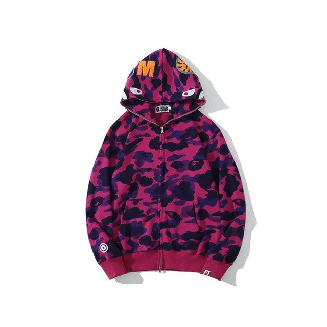 Camouflage Shark Sweatshirt - Wamarzon