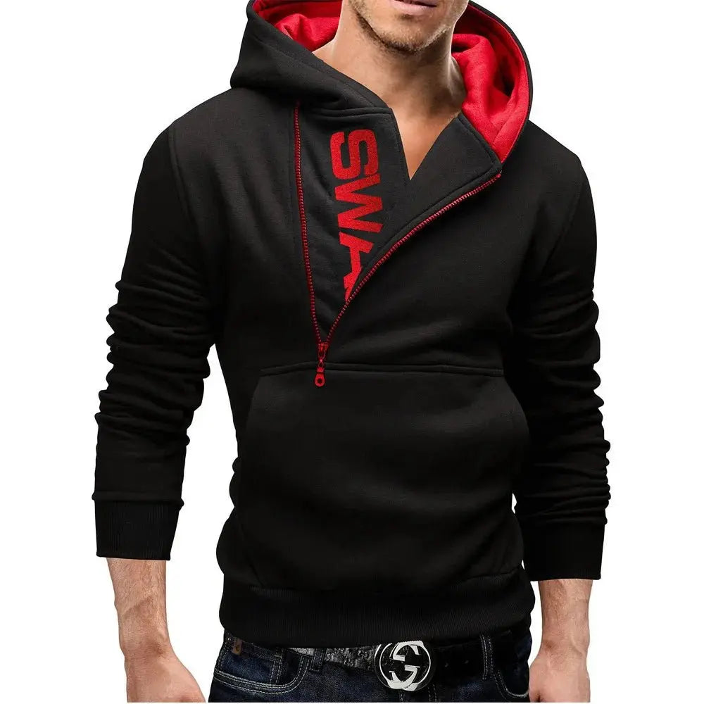 Men's High Neck Hooded Pullovers - Wamarzon