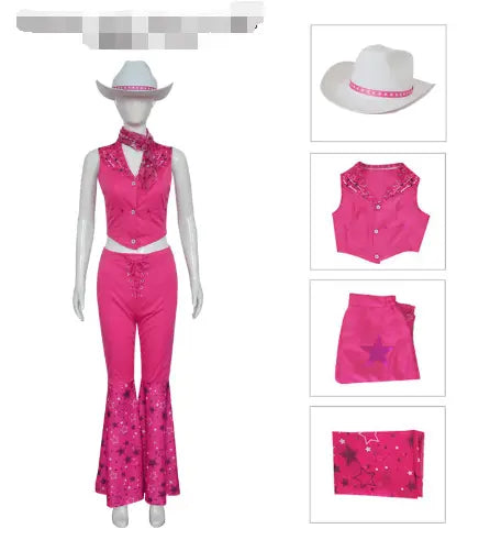 Barbie CowBoy & Cowgirl Costume - Wamarzon