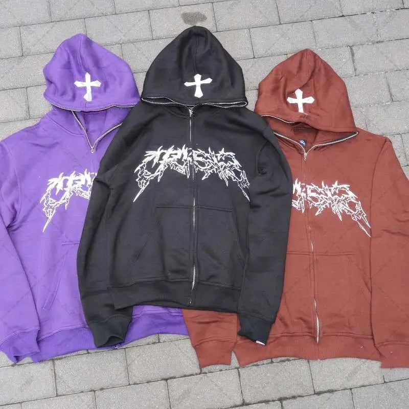 Cross Letter Hooded - Wamarzon