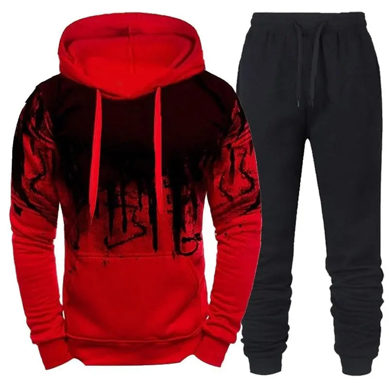 Tracksuit Hoodie and Pants Set - Wamarzon