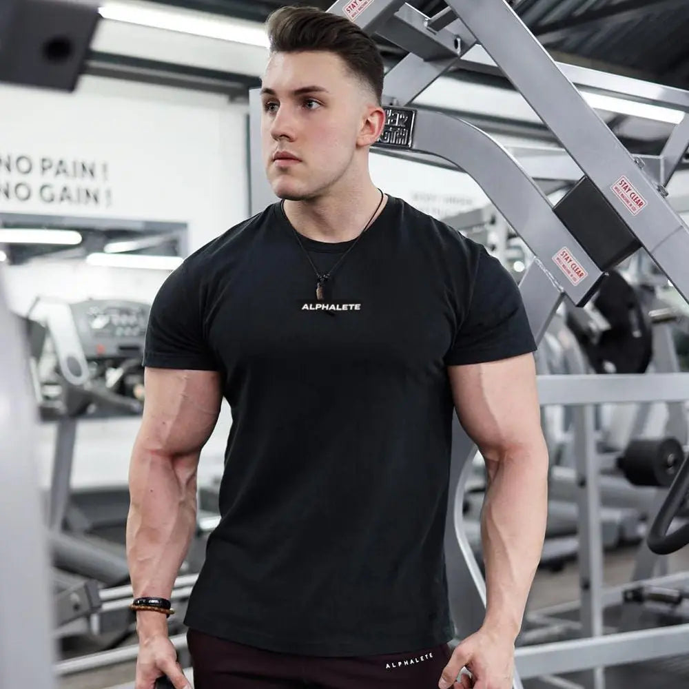 Men Fitted Gym T-Shirt - Wamarzon