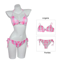 Barbie Square Pattern Bikini - Wamarzon