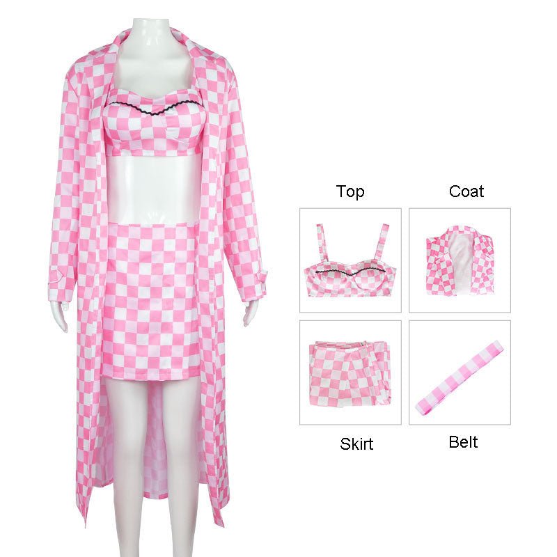 Barbie Square Pattern Outfit - Wamarzon