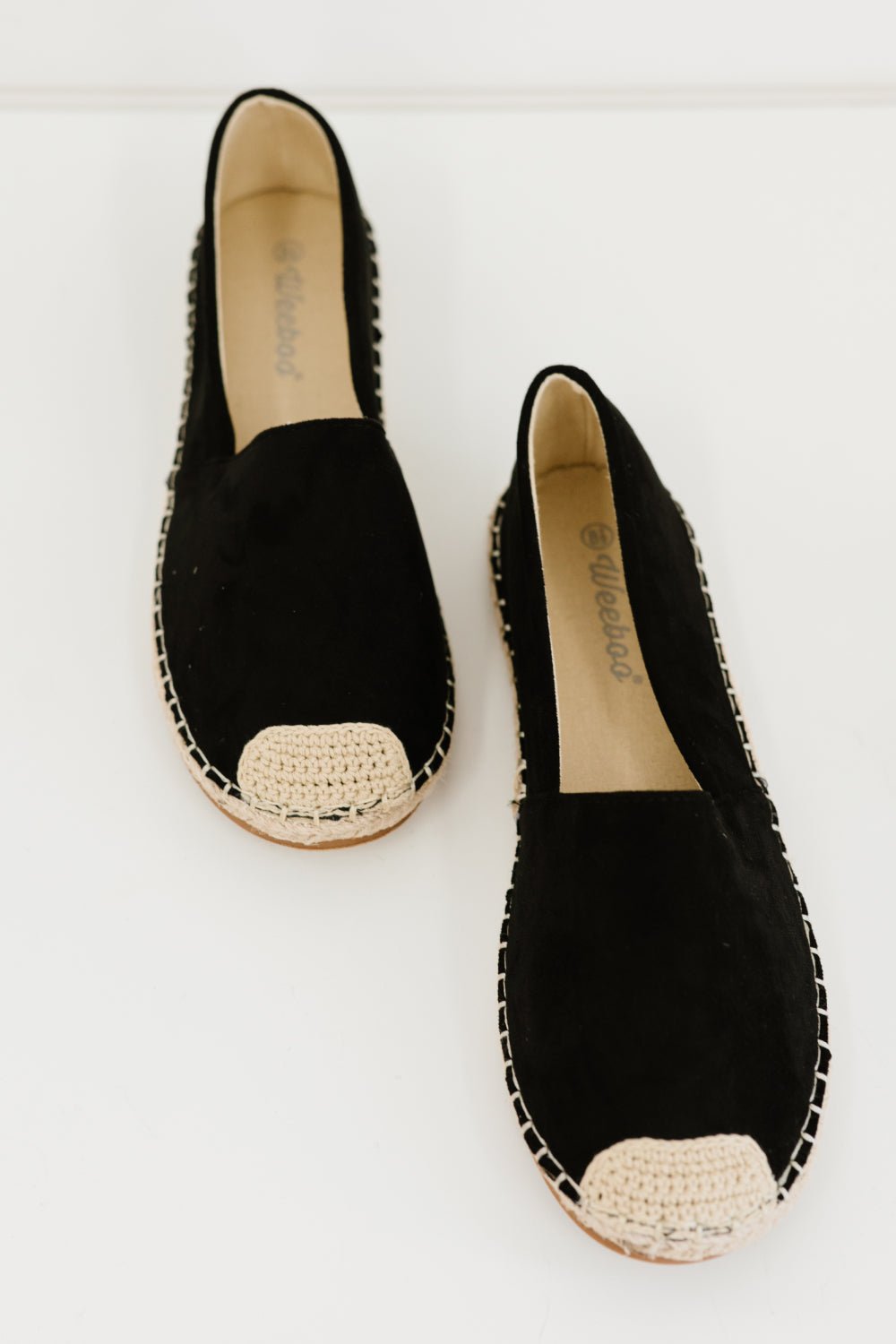 Casual Black Espadrille Shoes - Wamarzon