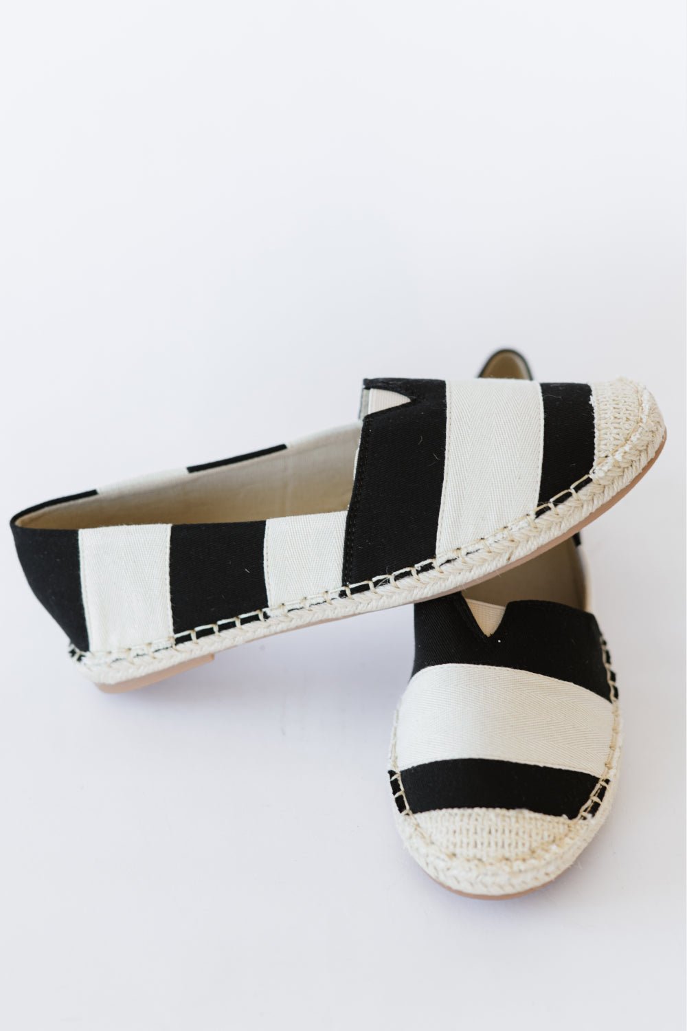 Casual Striped Espadrille Shoes - Wamarzon