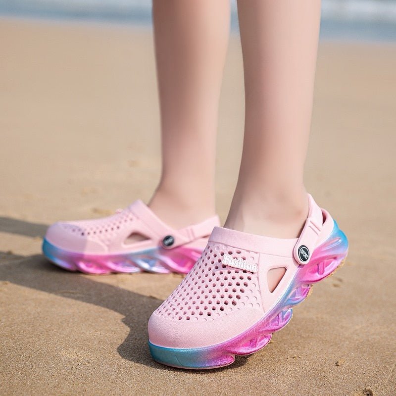 Colorful Beach Crocs - Wamarzon