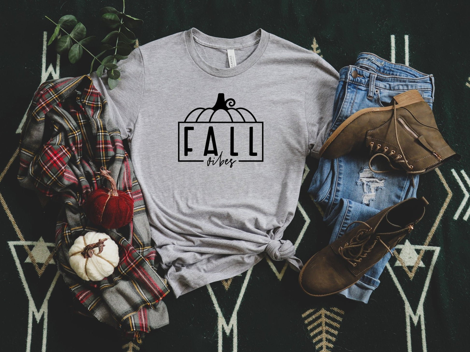 Fall Vibes Shirt, Pumpkin Shirts - Wamarzon