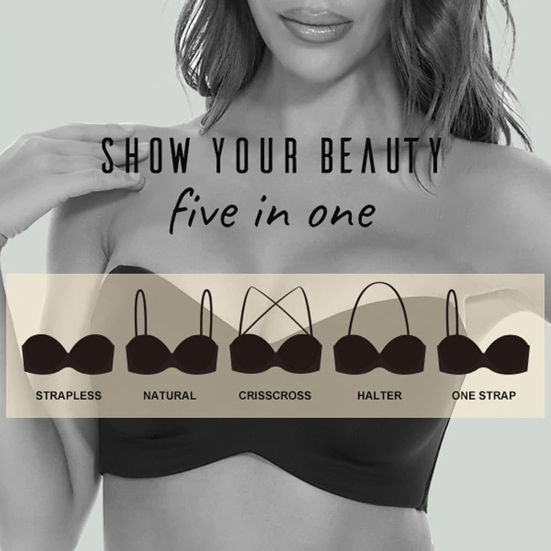 Full Support Strapless Bra - Wamarzon