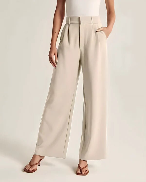 Light Wide-Leg Tailored Pants - Wamarzon