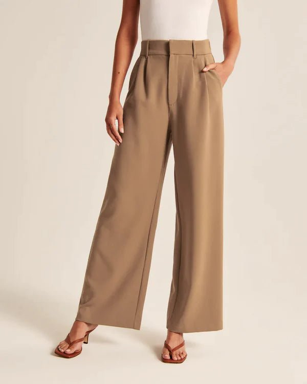 Light Wide-Leg Tailored Pants - Wamarzon