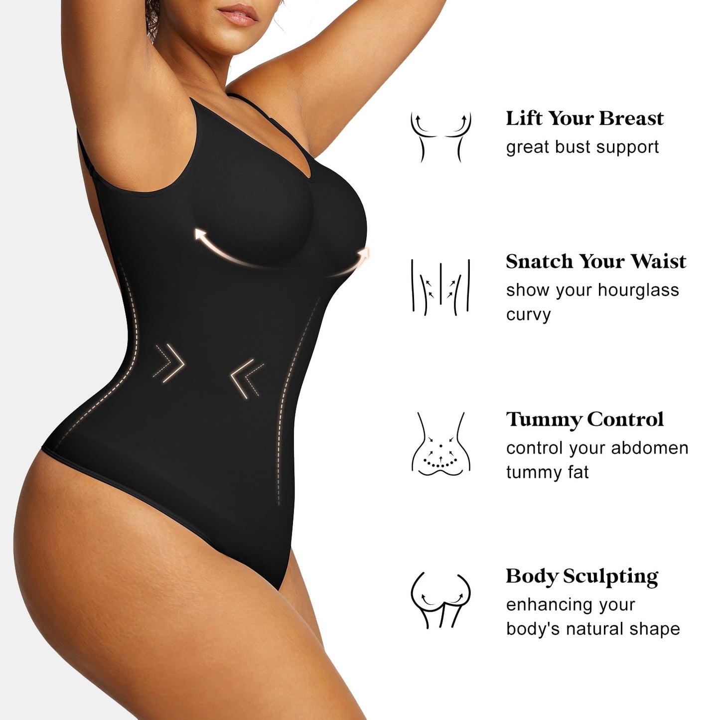 Low Back Seamless Push Up Thigh Slimmer - Wamarzon
