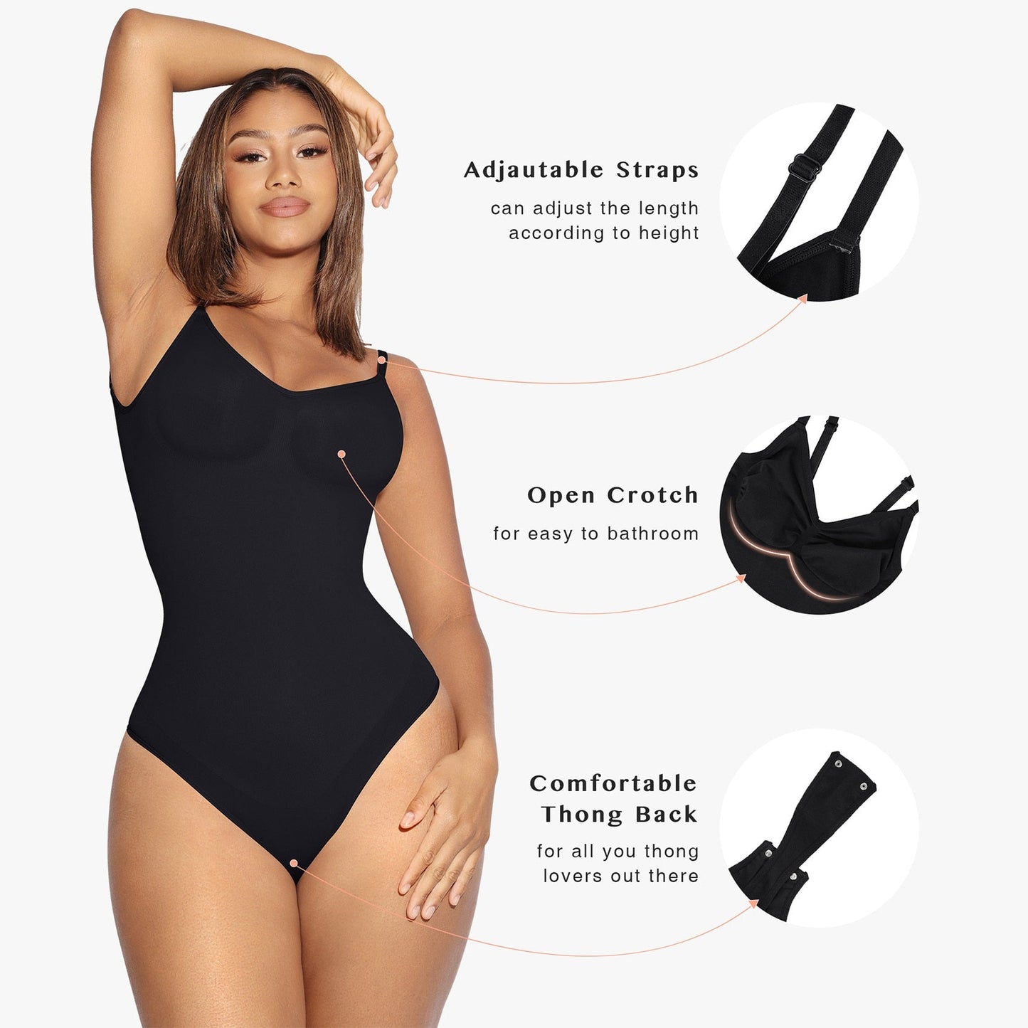 Low Back Seamless Push Up Thigh Slimmer - Wamarzon