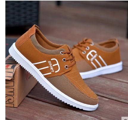 Men Canvas Shoes Trend Lace - Wamarzon