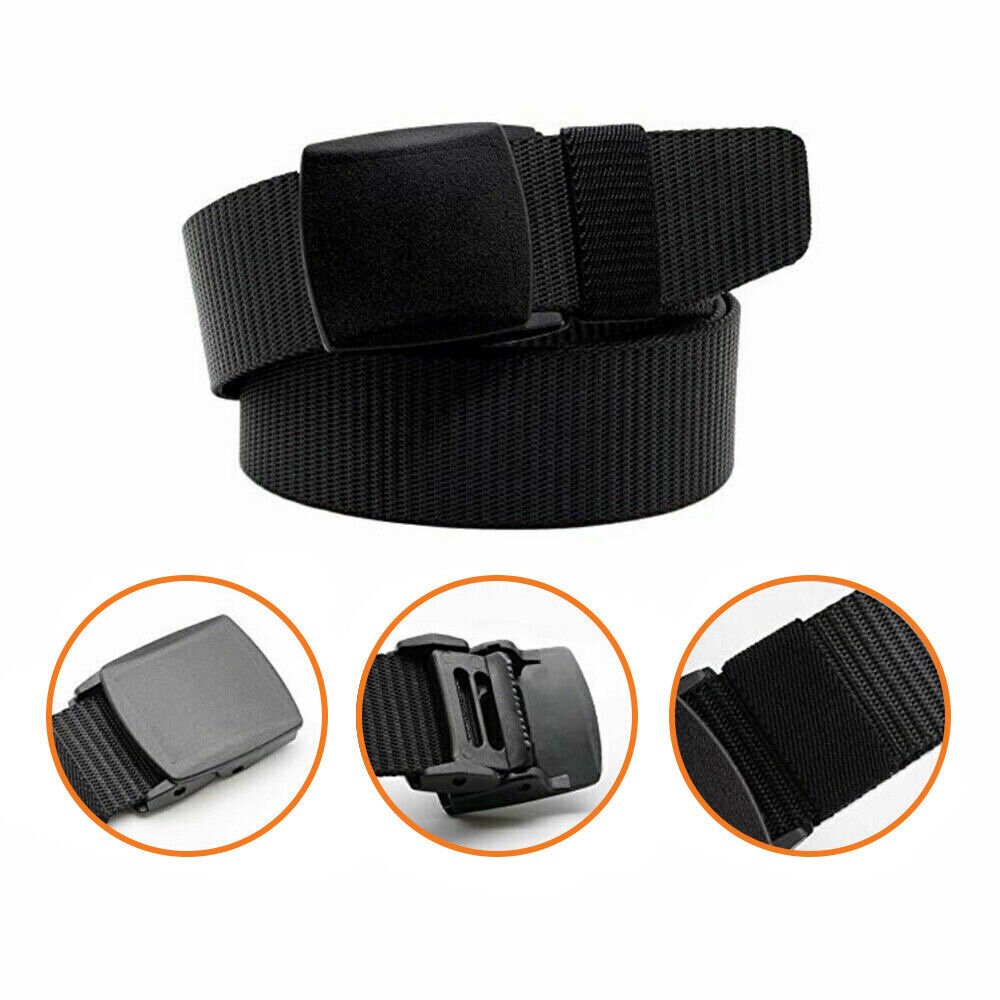 Men's Plastic Cam Buckle Nylon Belt - Wamarzon