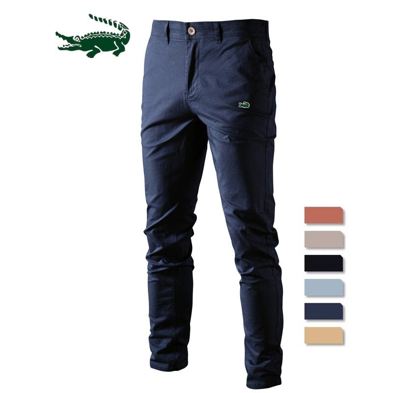Solid Color Slim Fit Men's Pants - Wamarzon