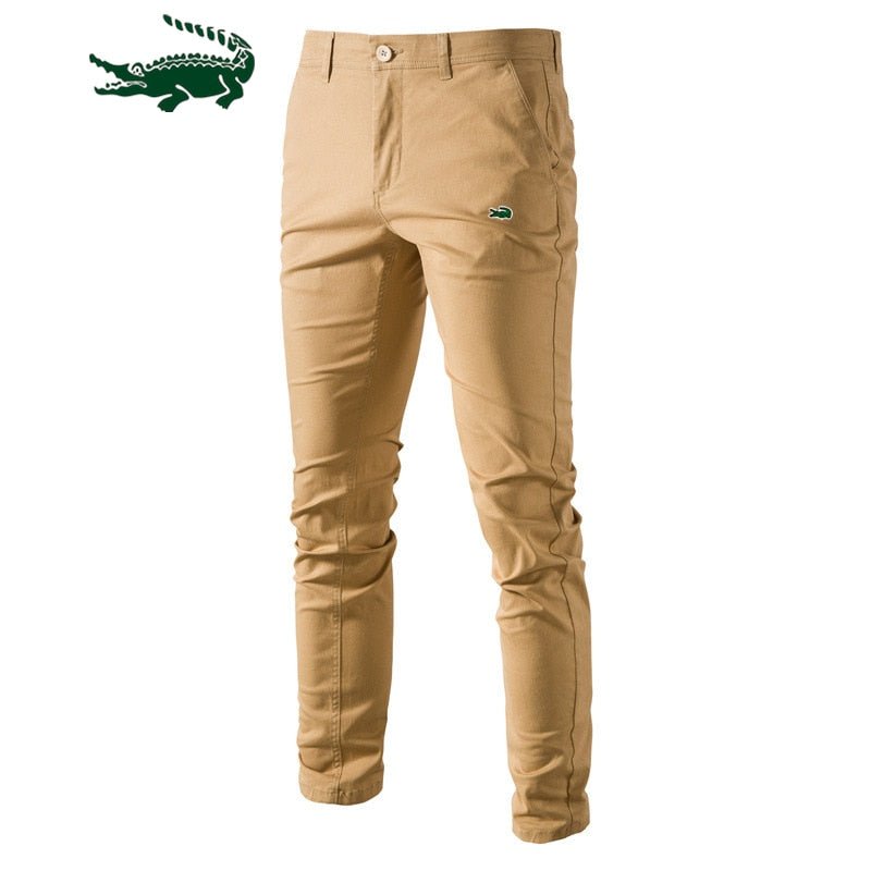 Solid Color Slim Fit Men's Pants - Wamarzon