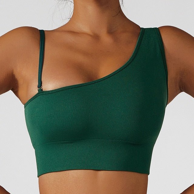 Summer Sexy Oblique Shoulder Yoga Clothes Tops - Wamarzon