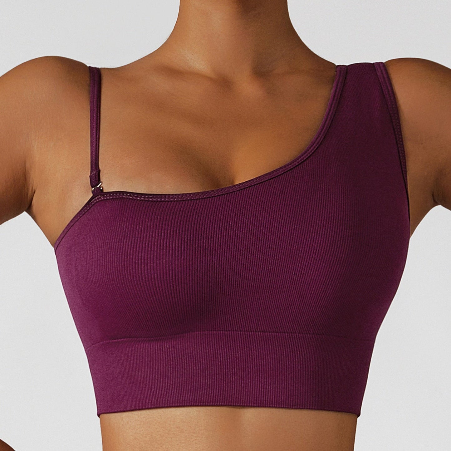 Summer Sexy Oblique Shoulder Yoga Clothes Tops - Wamarzon