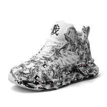 Thick Bottom Graffiti Men's Sneakers - Wamarzon