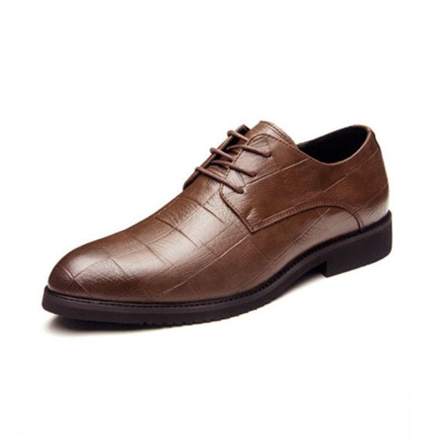 Thick-soled Laced Up Mens Shoes - Wamarzon