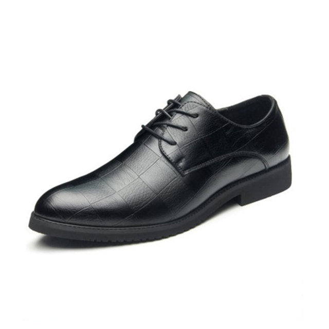 Thick-soled Laced Up Mens Shoes - Wamarzon