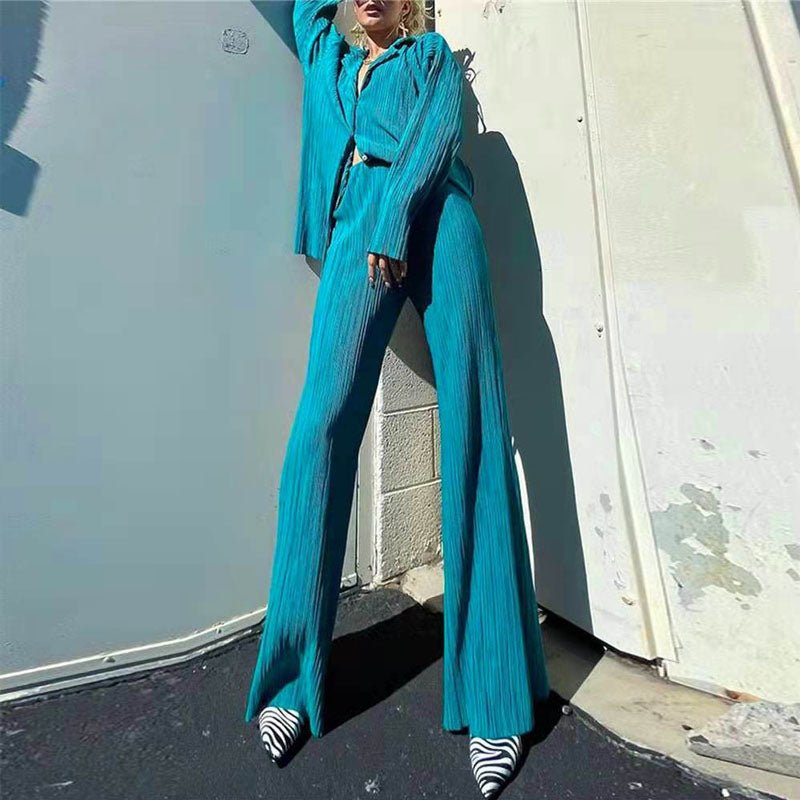 Two Piece Long Sleeve Suit - Wamarzon