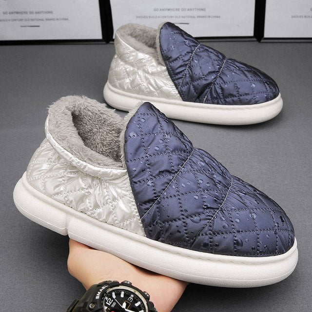 Waterproof Unisex Plush Slip-on Shoes - Wamarzon