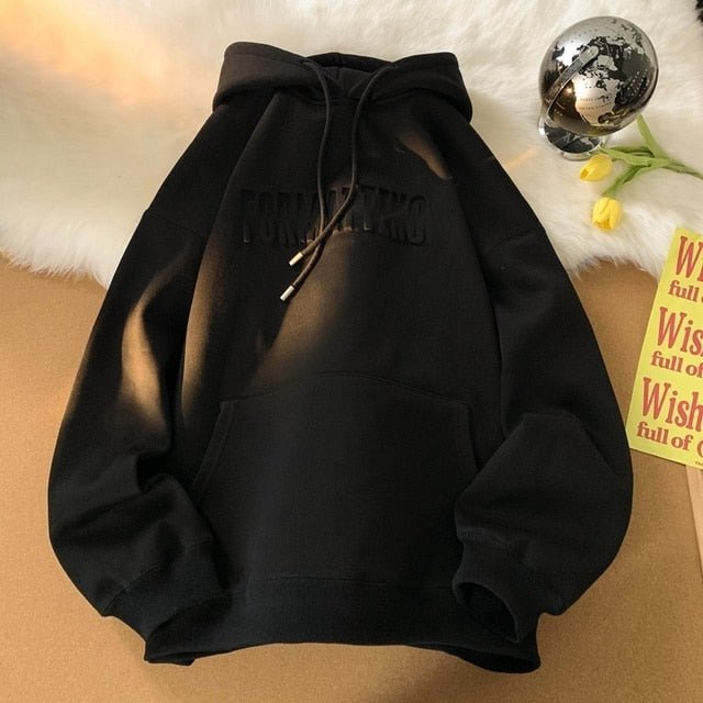 Winter Letter Women Thicken Hoodies - Wamarzon