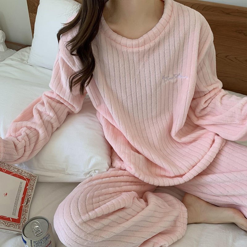 Winter Soft Velvet Pajamas Set - Wamarzon