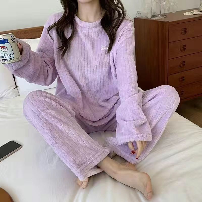Winter Soft Velvet Pajamas Set - Wamarzon